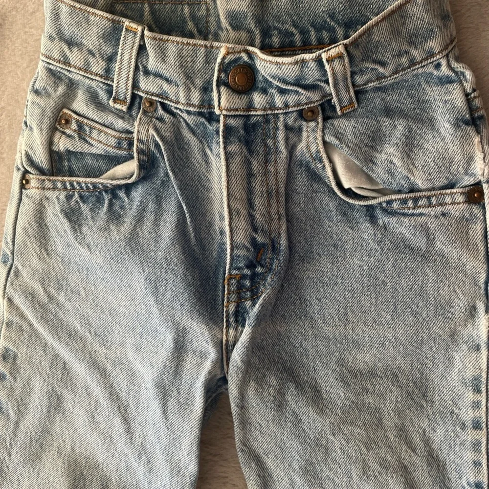 Levi’s little Levi’s Light Blue Distressed Jeans vintage orange tab size youth 7